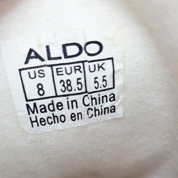 90s ALDO💗High Top White Sneaker| Studded Rhinestones - Picture 9 of 12